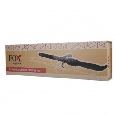 FOX OPTIMA BLACK LCD žnyplės tobuloms garbanoms, 25 cm FOX OPTIMA BLACK LCD žnyplės tobuloms garbanoms, 25 cm