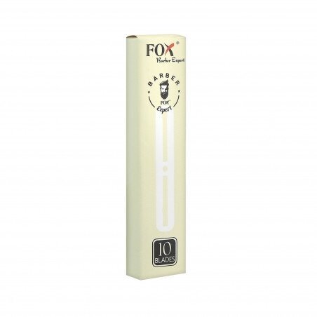 FOX BARBER EXPERT Kirpėjo skustuvo peiliukai, 10vnt. FOX BARBER EXPERT Kirpėjo skustuvo peiliukai, 10vnt.