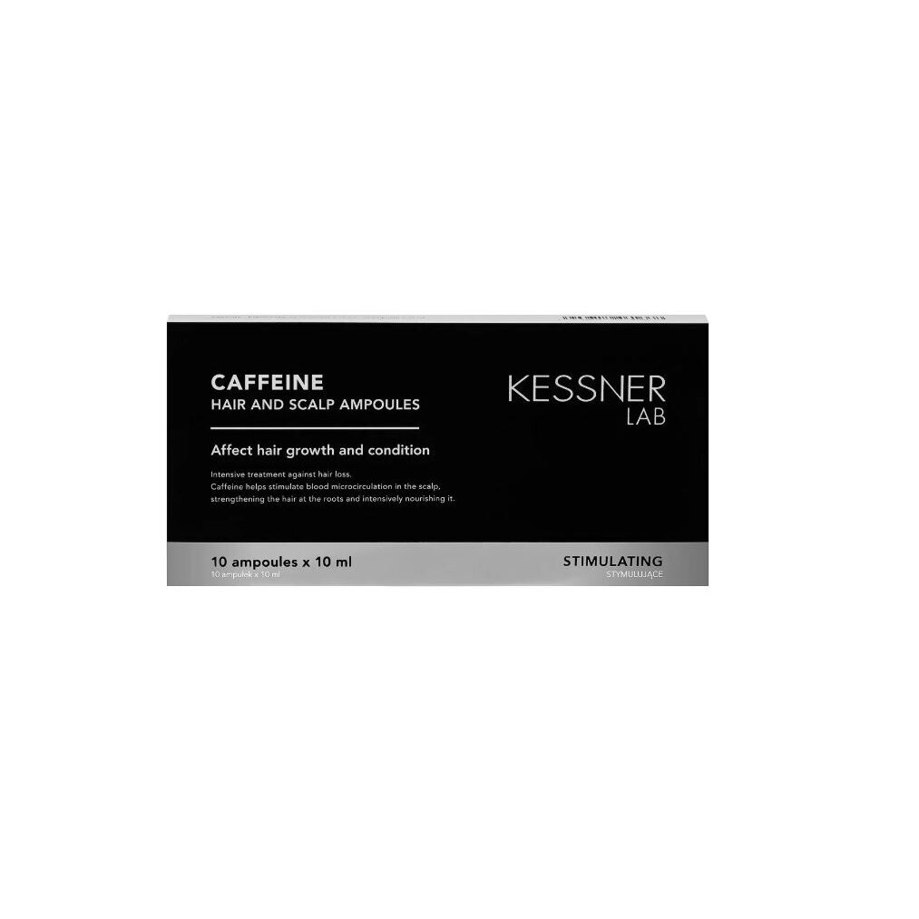 KESSNER LAB kofeino ampulės galvos odai ir plaukams, 10x10 ml 1 KESSNER LAB kofeino ampulės galvos odai ir plaukams, 10x10 ml 1