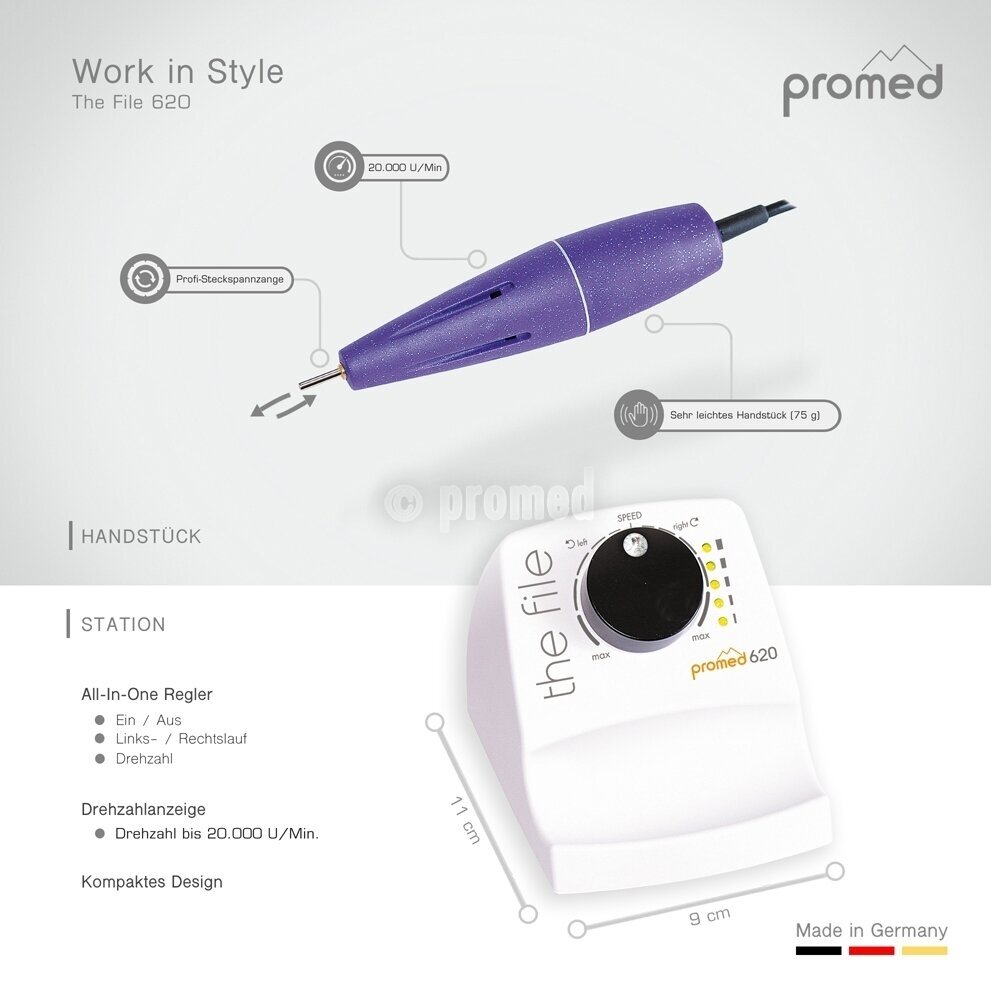 Profesionali freza Promed 620 deluxe+priedai 1 Profesionali freza Promed 620 deluxe+priedai 1