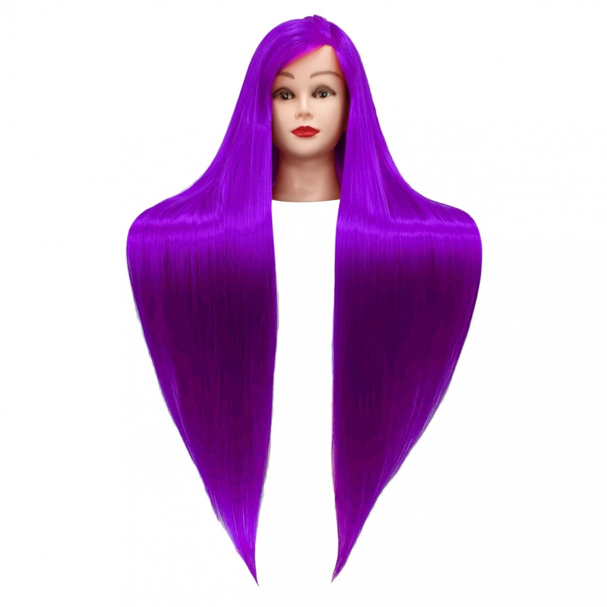 Profesionali galva mokymams IZA PURPLE 60cm, terminiai plaukai 3