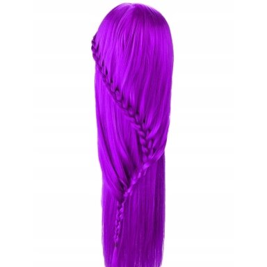 Profesionali galva mokymams IZA PURPLE 60cm, terminiai plaukai Profesionali galva mokymams IZA PURPLE 60cm, terminiai plaukai