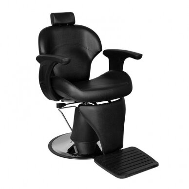 Profesionali barberio kėdė kirpykloms ir grožio salonams GABBIANO IGOR, juodos spalvos Profesionali barberio kėdė kirpykloms ir grožio salonams GABBIANO IGOR, juodos spalvos