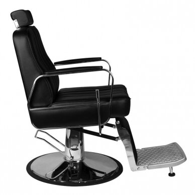Profesionali barberio kėdė kirpykloms ir barbershopams GABBIANO PATRIZIO, juodos spalvos 4
