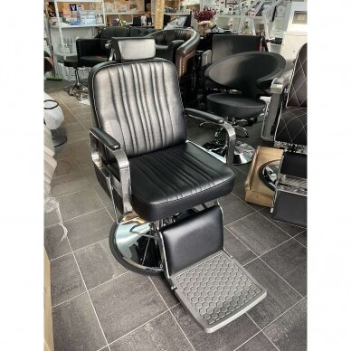 Profesionali barberio kėdė kirpykloms ir barbershopams GABBIANO PATRIZIO, juodos spalvos 7 Profesionali barberio kėdė kirpykloms ir barbershopams GABBIANO PATRIZIO, juodos spalvos 7