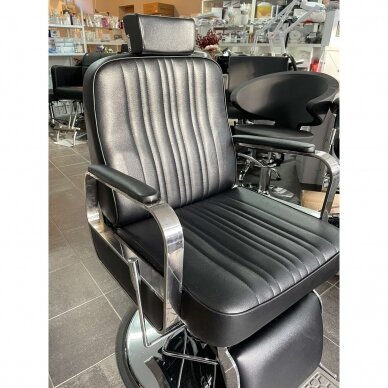 Profesionali barberio kėdė kirpykloms ir barbershopams GABBIANO PATRIZIO, juodos spalvos 8 Profesionali barberio kėdė kirpykloms ir barbershopams GABBIANO PATRIZIO, juodos spalvos 8