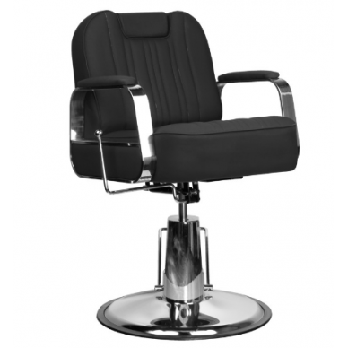 Profesionali barberio kėdė kirpykloms ir grožio salonams GABBIANO RUFO BLACK 1 Profesionali barberio kėdė kirpykloms ir grožio salonams GABBIANO RUFO BLACK 1