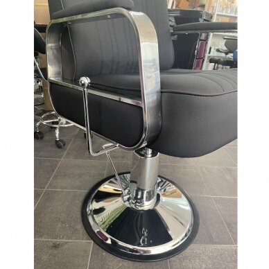 Profesionali barberio kėdė kirpykloms ir grožio salonams GABBIANO RUFO BLACK 12 Profesionali barberio kėdė kirpykloms ir grožio salonams GABBIANO RUFO BLACK 12