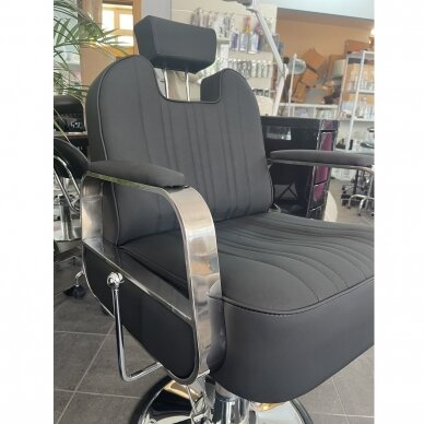 Profesionali barberio kėdė kirpykloms ir grožio salonams GABBIANO RUFO BLACK 13 Profesionali barberio kėdė kirpykloms ir grožio salonams GABBIANO RUFO BLACK 13