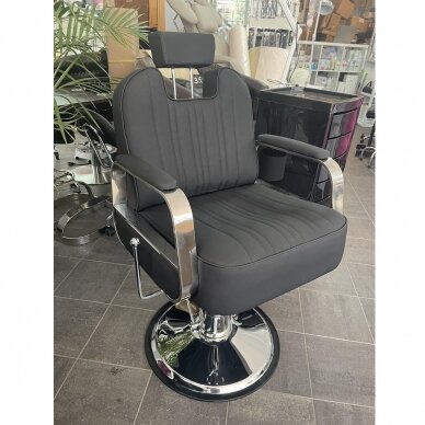 Profesionali barberio kėdė kirpykloms ir grožio salonams GABBIANO RUFO BLACK 9 Profesionali barberio kėdė kirpykloms ir grožio salonams GABBIANO RUFO BLACK 9