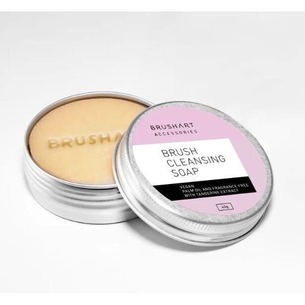 BRUSHART ACCESSORIES cleansing soap valomasis muilas makiažo šepetėliams, 40 g. 1 BRUSHART ACCESSORIES cleansing soap valomasis muilas makiažo šepetėliams, 40 g. 1