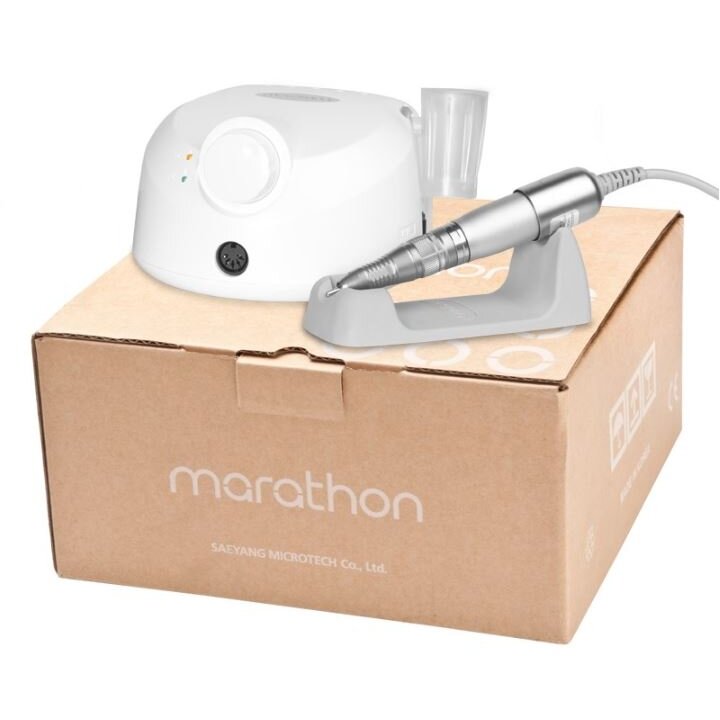 Profesionali galinga elektrinė nagų freza MARATHON ESCORT II PRO, baltos spalvos 4 Profesionali galinga elektrinė nagų freza MARATHON ESCORT II PRO, baltos spalvos 4