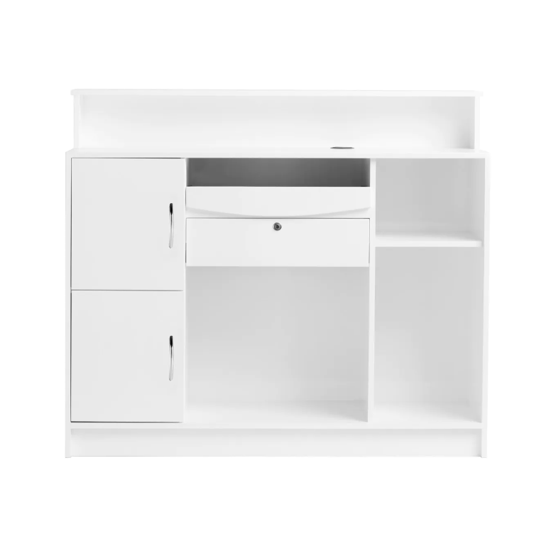GABBIANO profesionalus registratūros stalas ir recepcija grožio salonams G26W, baltos spalvos 4 GABBIANO profesionalus registratūros stalas ir recepcija grožio salonams G26W, baltos spalvos 4