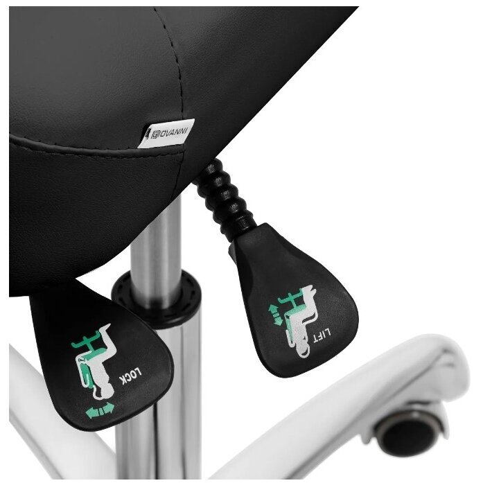 GIOVANNI CLASSIC 1005 profesionali podologinė meistro kėdė kosmetologams bei grožio salonams, juodos spalvos 6 GIOVANNI CLASSIC 1005 profesionali podologinė meistro kėdė kosmetologams bei grožio salonams, juodos spalvos 6