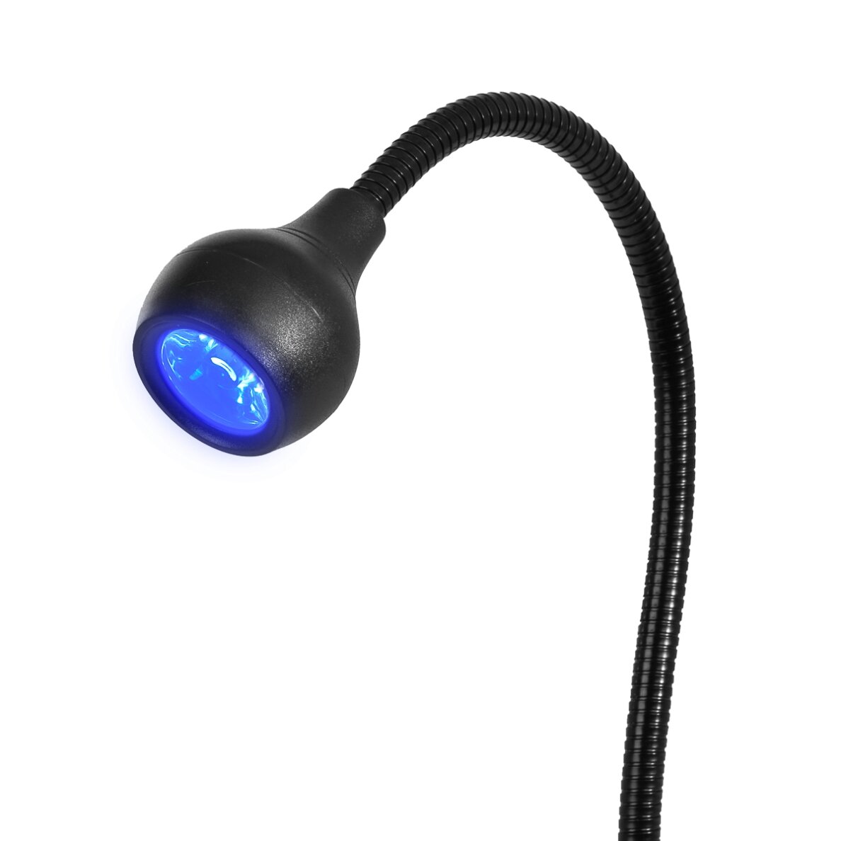 GLOW profesionali stalinė lempa manikiūro darbams LED SNAKE, juodos spalvos 1 GLOW profesionali stalinė lempa manikiūro darbams LED SNAKE, juodos spalvos 1