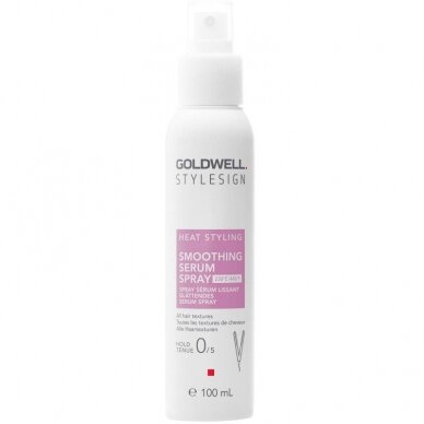 GOLDWELL Stylesign Heat Styling Smoothing Serum veiksmingas plaukų purškiklis su apsauga nuo karščio, 100 ml GOLDWELL Stylesign Heat Styling Smoothing Serum veiksmingas plaukų purškiklis su apsauga nuo karščio, 100 ml