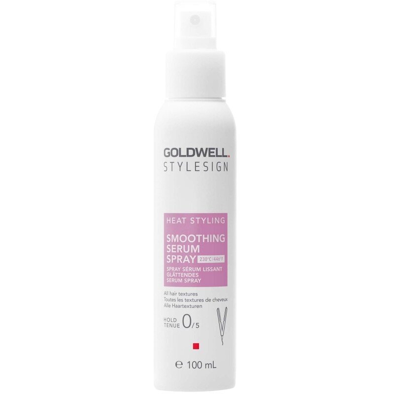 GOLDWELL Stylesign Heat Styling Smoothing Serum veiksmingas plaukų purškiklis su apsauga nuo karščio, 100 ml