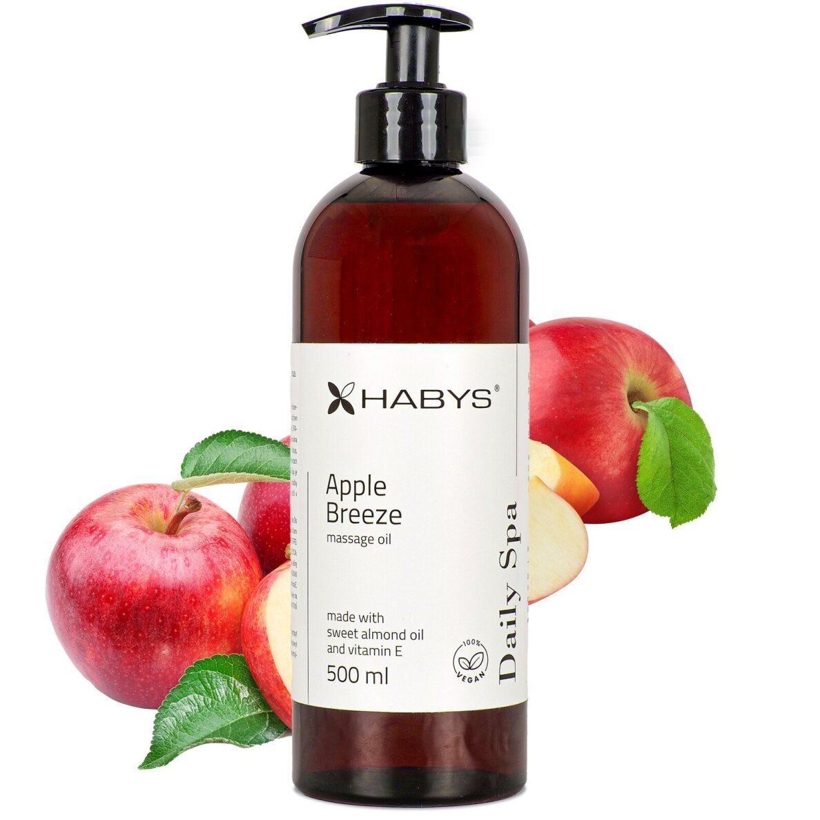 HABYS DAILY SPA masažo aliejus su obuolių dvelksmu, 500 ml HABYS DAILY SPA masažo aliejus su obuolių dvelksmu, 500 ml