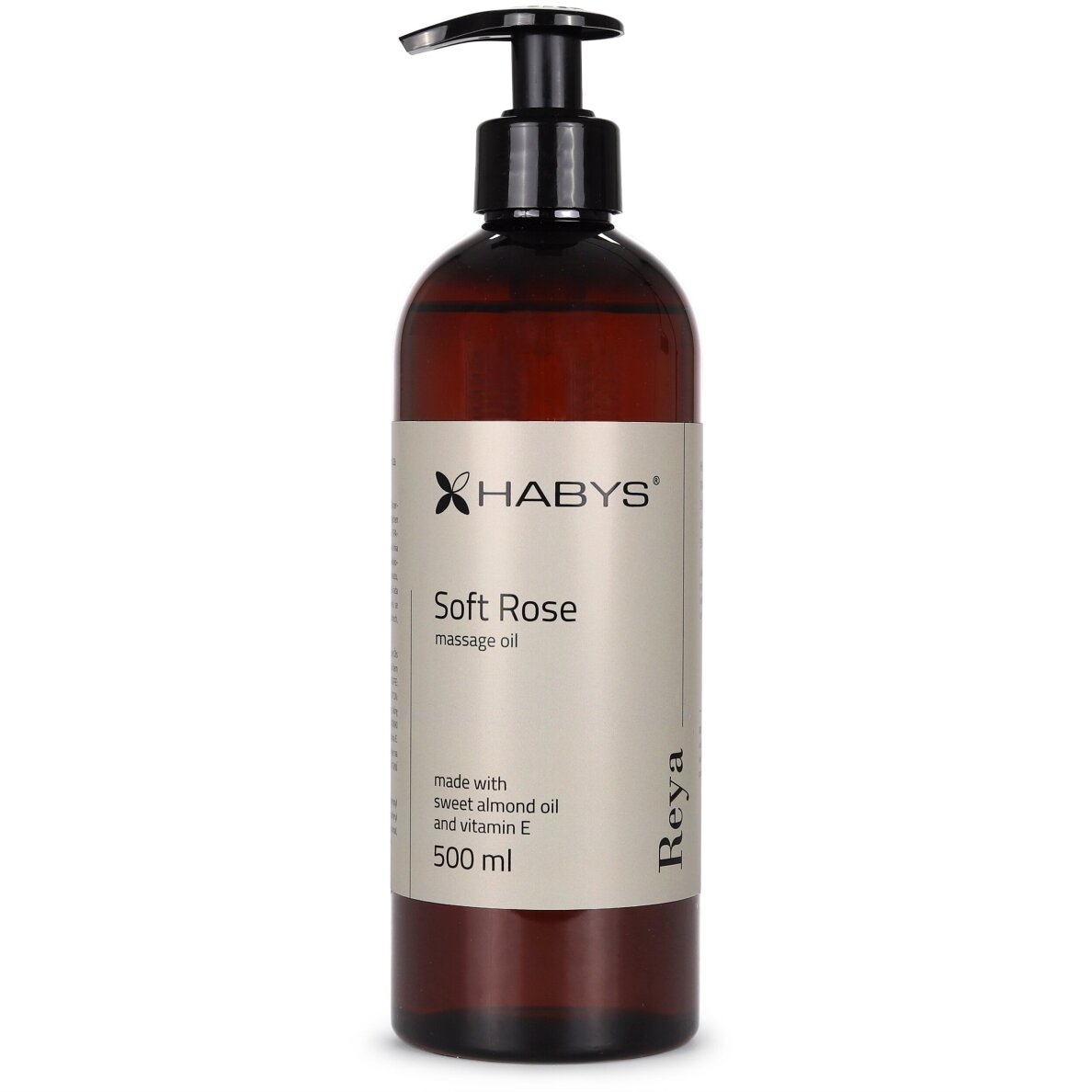 HABYS REYA SOFT ROSE masažo aliejus su natūraliu saldžiųjų migdolų aliejumi ir vitaminu E 4 HABYS REYA SOFT ROSE masažo aliejus su natūraliu saldžiųjų migdolų aliejumi ir vitaminu E 4