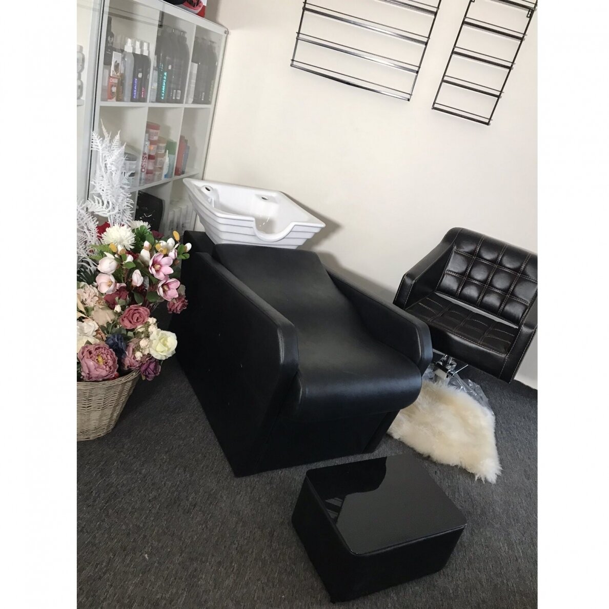 Profesionali kirpyklos plautuvė HAIR SYSTEM HSB07, juodos spalvos 10 Profesionali kirpyklos plautuvė HAIR SYSTEM HSB07, juodos spalvos 10
