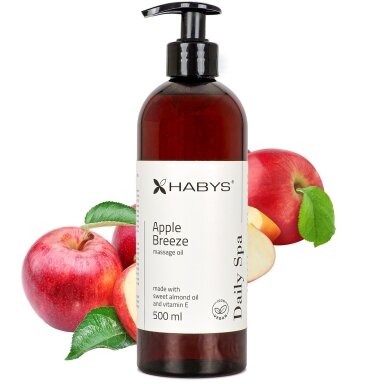 HABYS DAILY SPA masažo aliejus su obuolių dvelksmu, 500 ml HABYS DAILY SPA masažo aliejus su obuolių dvelksmu, 500 ml