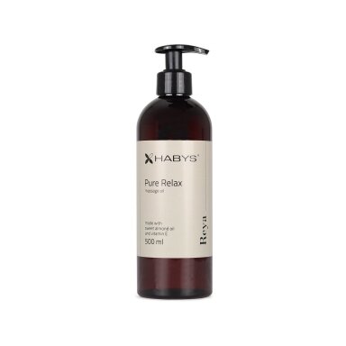 HABYS REYA Pure Relax maitinantis kūno masažo aliejus su migdolų aliejumi ir vitaminu E HABYS REYA Pure Relax maitinantis kūno masažo aliejus su migdolų aliejumi ir vitaminu E