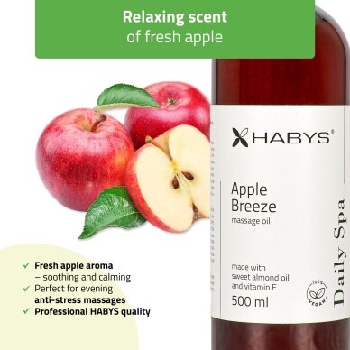 HABYS DAILY SPA masažo aliejus su obuolių dvelksmu 4