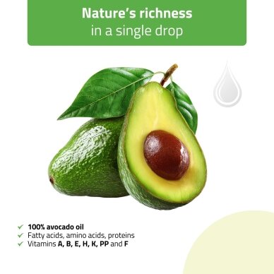 HABYS RICH AVOCADO natūralus masažo aliejus su avokadais, 100 ml 3 HABYS RICH AVOCADO natūralus masažo aliejus su avokadais, 100 ml 3