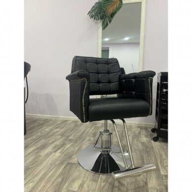 Profesionali kirpyklos kėdė HAIR SYSTEM HS48, juodos spalvos 6 Profesionali kirpyklos kėdė HAIR SYSTEM HS48, juodos spalvos 6