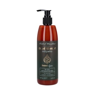 HISKIN HERBAL MEADOW CONDITIONER LINDEN TREE kondicionierius sausiems plaukams su liepžiedžių ekstraktu, 400 ml HISKIN HERBAL MEADOW CONDITIONER LINDEN TREE kondicionierius sausiems plaukams su liepžiedžių ekstraktu, 400 ml