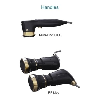 HIFU 2in1 fokusuotas 22D ultragarso aparatas veidui ir kūnui + RF lipo 2