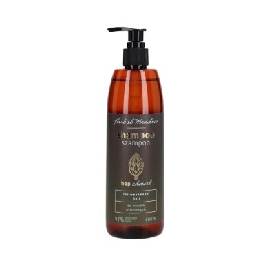 HISKIN HERBAL MEADOW SHAMPOO HOP šampūnas nusilpusiems plaukams su apynių ekstraktu, 400 ml HISKIN HERBAL MEADOW SHAMPOO HOP šampūnas nusilpusiems plaukams su apynių ekstraktu, 400 ml
