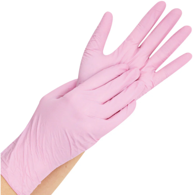 HYGOSTAR vienkartinės nitrilinės pirštinės be pudros FARBE, 100 vnt. HYGOSTAR vienkartinės nitrilinės pirštinės be pudros FARBE, 100 vnt.