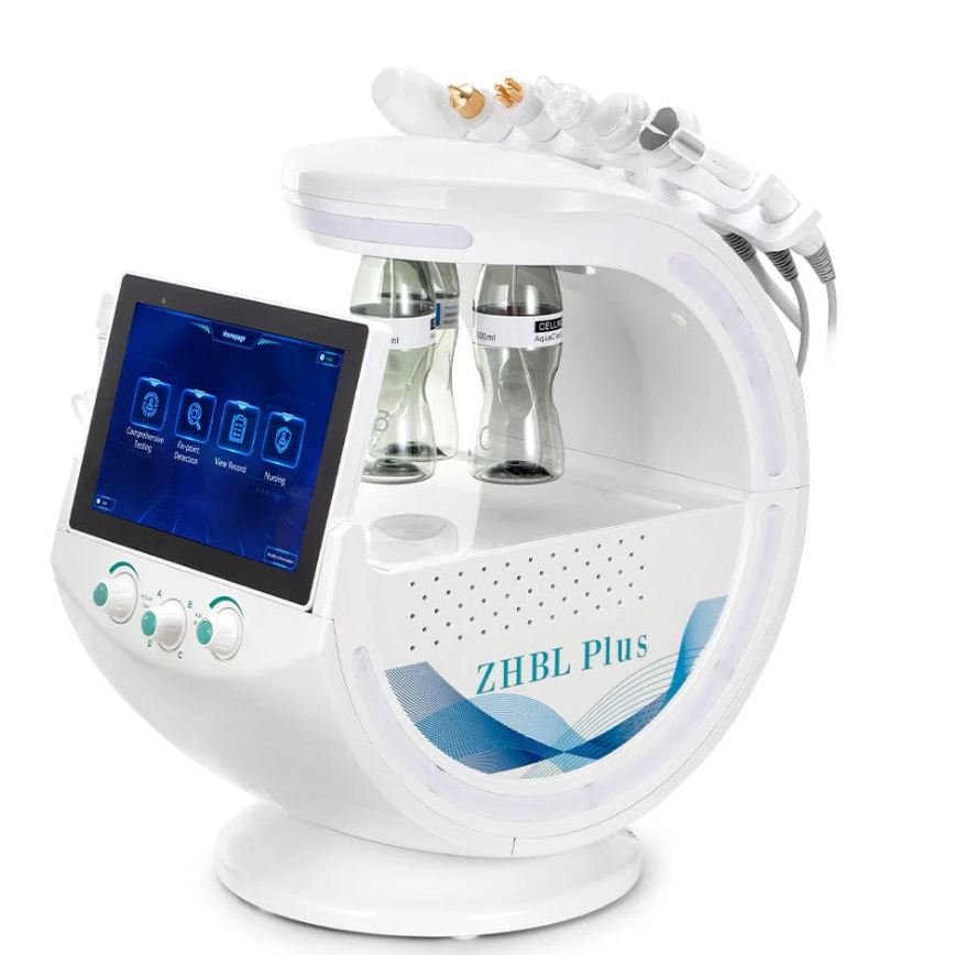 HYDRO SKIN PLUS profesionalus daugiafunkcinis veido priežiūros aparatas 7in1 + veido analizatorius NAUJAUSIA VERSIJA 2024 HYDRO SKIN PLUS profesionalus daugiafunkcinis veido priežiūros aparatas 7in1 + veido analizatorius NAUJAUSIA VERSIJA 2024