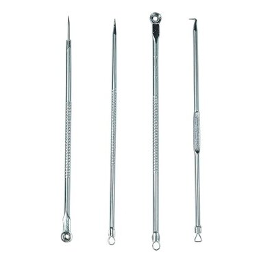 Įrankiai spuogų ir inkštirų šalinimui su dėžute ( 4 ) Įrankiai spuogų ir inkštirų šalinimui su dėžute ( 4 )