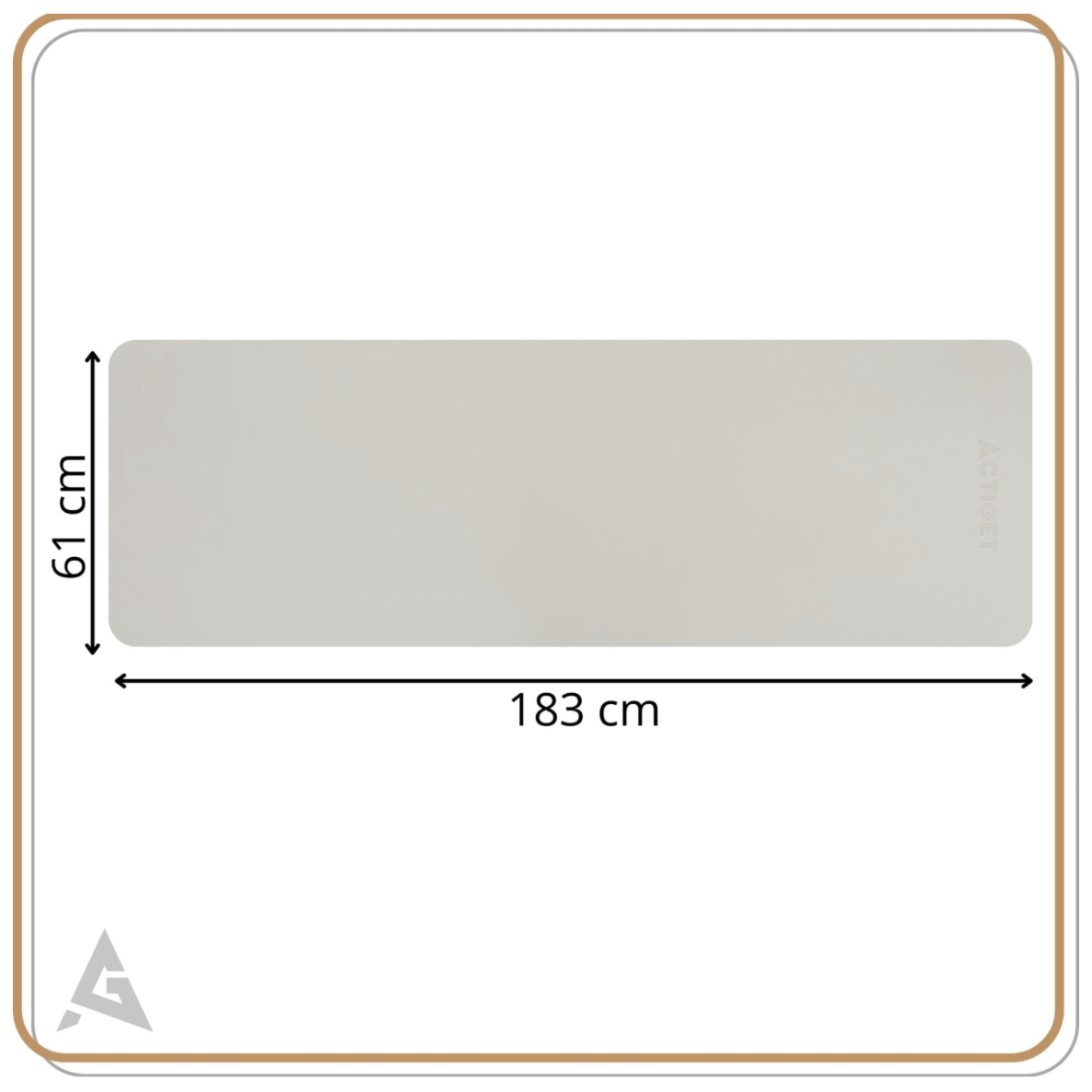 Jogos ir mankštos kilimėlis ACTIGET (0,6 cm) 2 Jogos ir mankštos kilimėlis ACTIGET (0,6 cm) 2