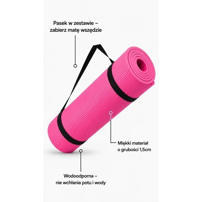 Jogos ir mankštos kilimėlis FIT.ME (1,5 cm) 4 Jogos ir mankštos kilimėlis FIT.ME (1,5 cm) 4