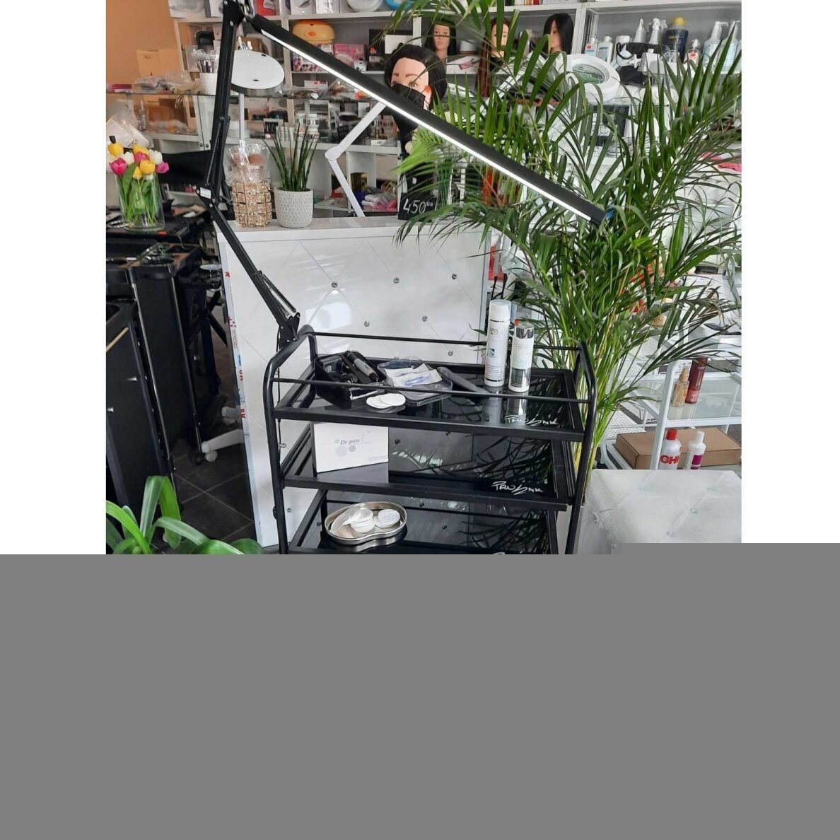Kosmetologinė LED lempa ALL4LIGHT LASHES LINE 2 tvirtinama prie stalo, juodos spalvos 3 Kosmetologinė LED lempa ALL4LIGHT LASHES LINE 2 tvirtinama prie stalo, juodos spalvos 3