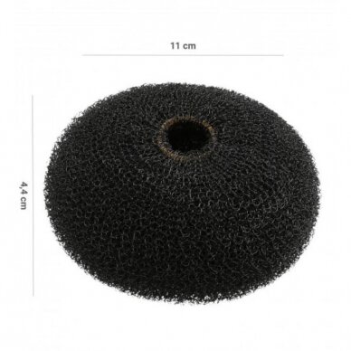 LUSSONI Apvalus užpildas šukuosenoms, juodos spalvos, Ø 110 mm. 1 LUSSONI Apvalus užpildas šukuosenoms, juodos spalvos, Ø 110 mm. 1