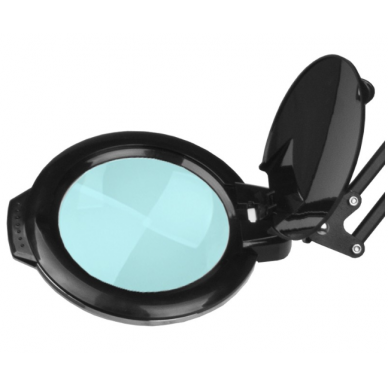 Profesionali kosmetologinė LED lempa-lupa MOONLIGHT 8013/6 tvirtinama prie paviršių, juodos spalvos 1 Profesionali kosmetologinė LED lempa-lupa MOONLIGHT 8013/6 tvirtinama prie paviršių, juodos spalvos 1