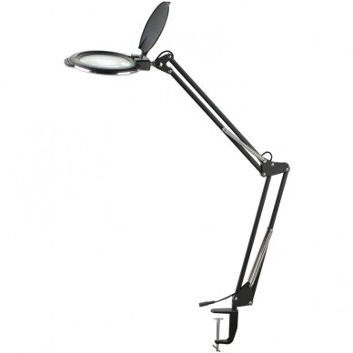 Profesionali kosmetologinė LED lempa-lupa MOONLIGHT 8013/6 tvirtinama prie paviršių, juodos spalvos 5 Profesionali kosmetologinė LED lempa-lupa MOONLIGHT 8013/6 tvirtinama prie paviršių, juodos spalvos 5