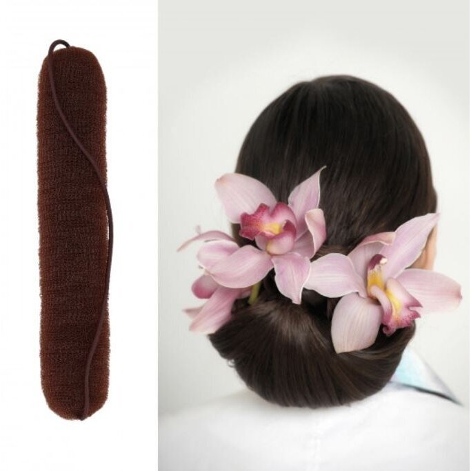 LUSSONI lanksti plaukų kempinėlė kuodui formuoti BROWN, 230 mm 2 LUSSONI lanksti plaukų kempinėlė kuodui formuoti BROWN, 230 mm 2