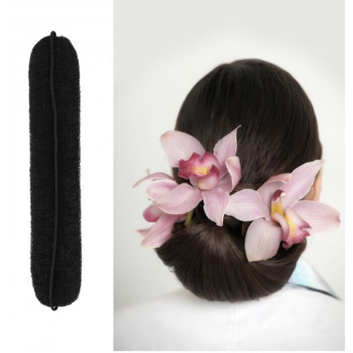 LUSSONI lanksti plaukų kempinėlė kuodui formuoti BLACK, 230 mm 2 LUSSONI lanksti plaukų kempinėlė kuodui formuoti BLACK, 230 mm 2