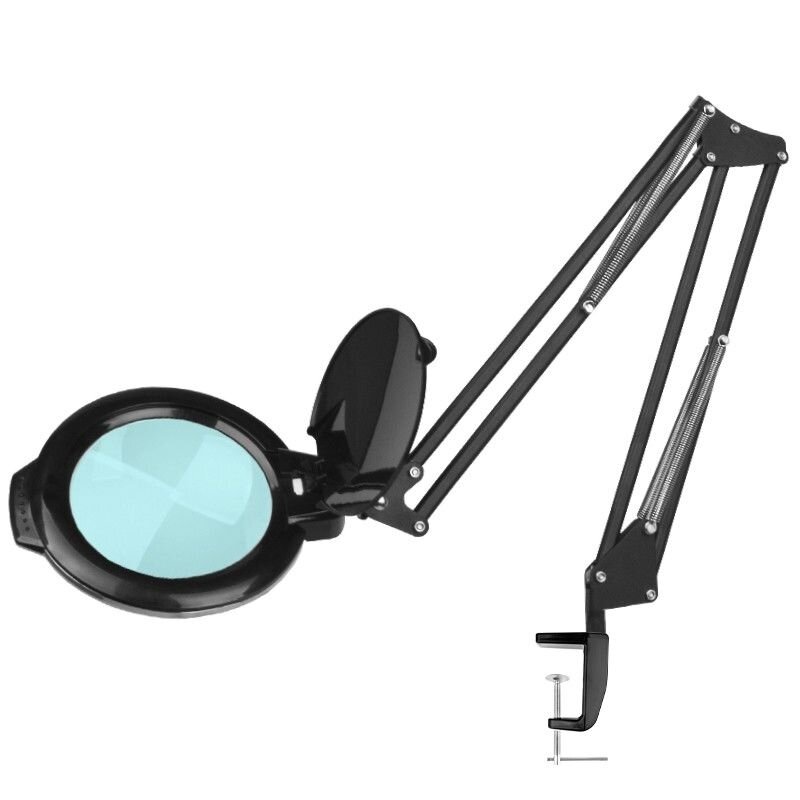 Profesionali kosmetologinė LED lempa - lupa MOONLIGHT 8013/6, juodos spalvos (su stovu) 1 Profesionali kosmetologinė LED lempa - lupa MOONLIGHT 8013/6, juodos spalvos (su stovu) 1