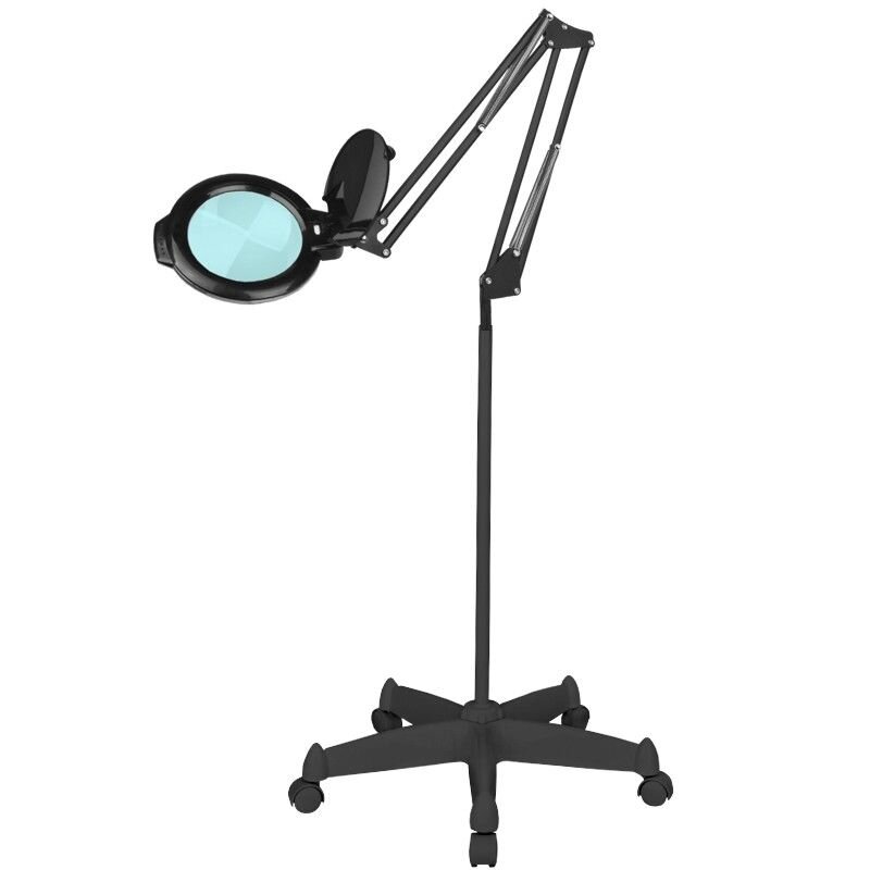 Profesionali kosmetologinė LED lempa - lupa MOONLIGHT 8013/6, juodos spalvos (su stovu) Profesionali kosmetologinė LED lempa - lupa MOONLIGHT 8013/6, juodos spalvos (su stovu)