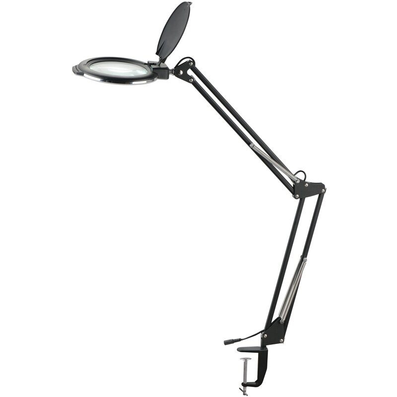 Profesionali kosmetologinė LED lempa-lupa MOONLIGHT 8012/5 tvirtinama prie paviršių, juodos spalvos 4 Profesionali kosmetologinė LED lempa-lupa MOONLIGHT 8012/5 tvirtinama prie paviršių, juodos spalvos 4