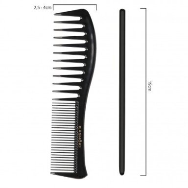 KASHOKI HAIR COMB DETANGLING COMB 436 Šukos su dviejų tipų dantukais TOMOKO KASHOKI HAIR COMB DETANGLING COMB 436 Šukos su dviejų tipų dantukais TOMOKO