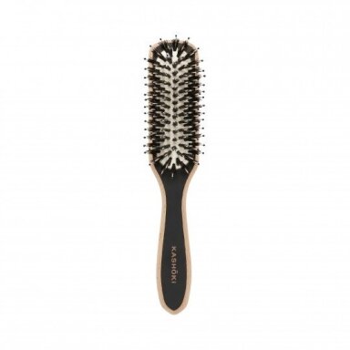 KASHOKI TOUCH OF NATURE WOODEN SLIM HAIR BRUSH naturalios medinės šukos plaukams SLIM KASHOKI TOUCH OF NATURE WOODEN SLIM HAIR BRUSH naturalios medinės šukos plaukams SLIM