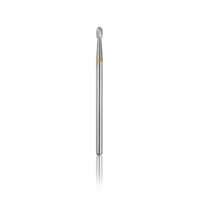 Karbidinis frezos antgalis OLIVE YELLOW, L-4.0 mm., Ø2.3 mm Karbidinis frezos antgalis OLIVE YELLOW, L-4.0 mm., Ø2.3 mm