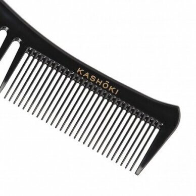 KASHOKI HAIR COMB DETANGLING COMB 436 Šukos su dviejų tipų dantukais TOMOKO 3